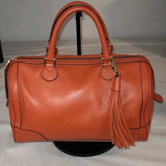 Banana Republic Handbags - Banana Republic Orange Leather Crossbody